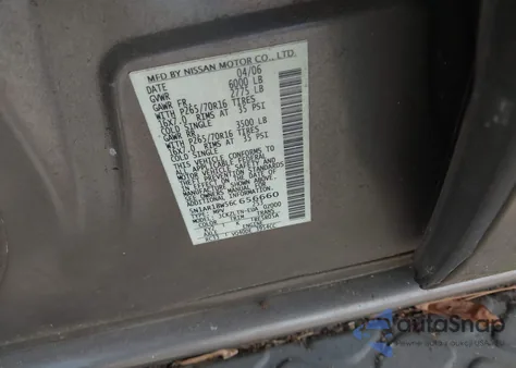 2006 Nissan Pathfinder Se from USA, damaged, VIN 5N1AR18W56C656660